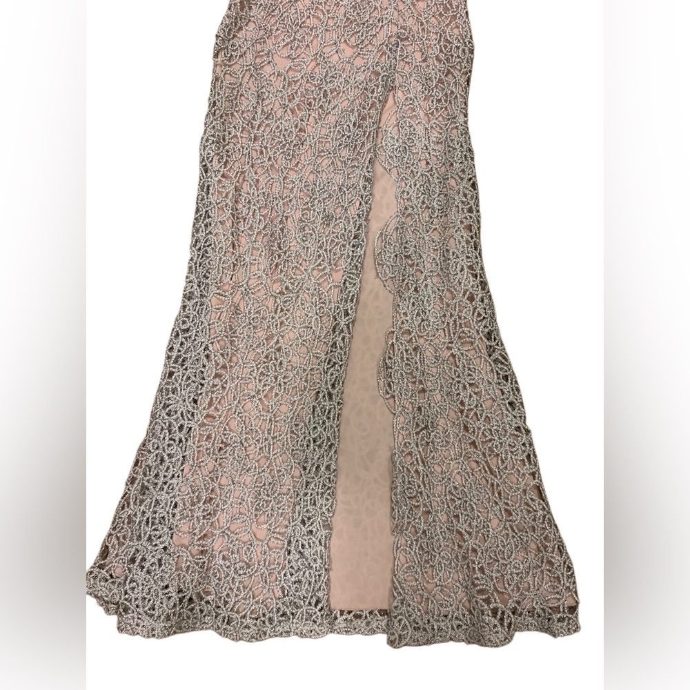 Lace Maxi Prom Dress - Picture 3 of 4
